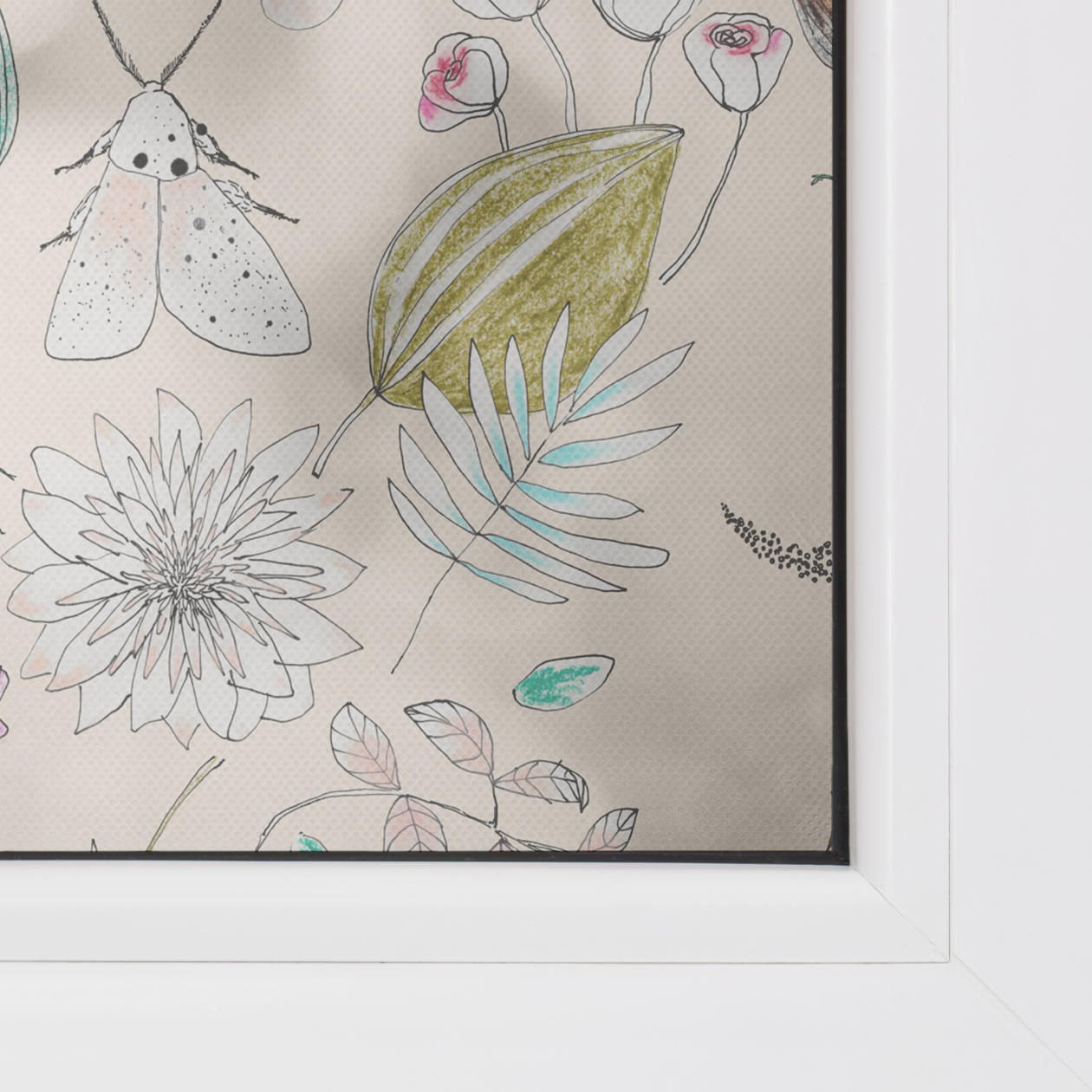 LICHTBLICK ORIGINAL Fensterfolie »Fensterfolie selbstklebend, Sichtschutz, My Bohemian Garden  - Bunt« 1 Stk. blickdicht glatt statisch haftend