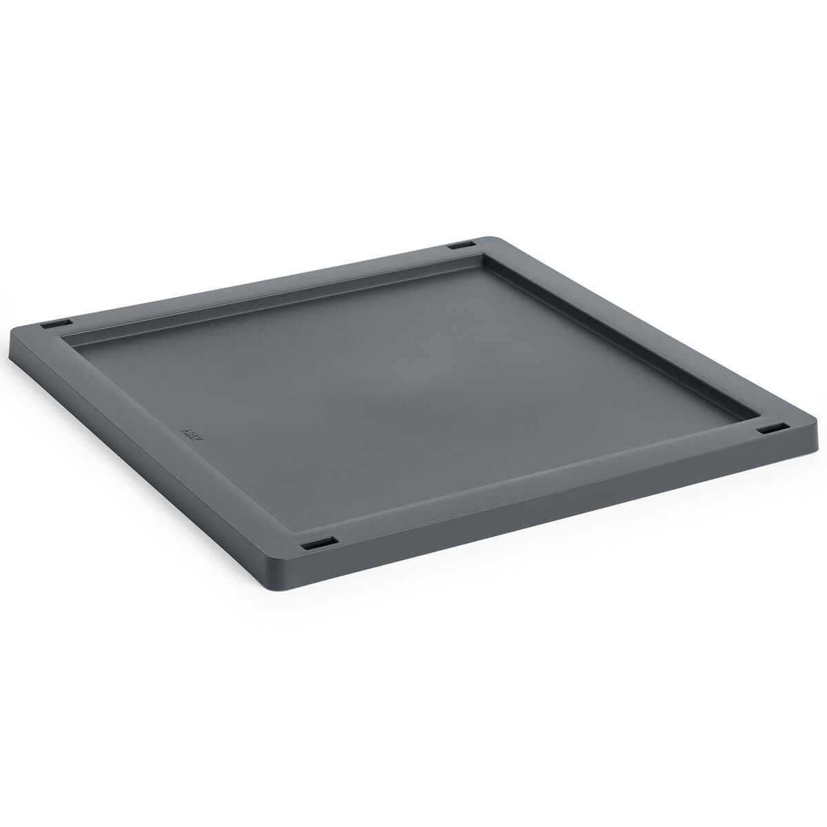 HAY Colour Crate Medium Square Cube lokk, charcoal