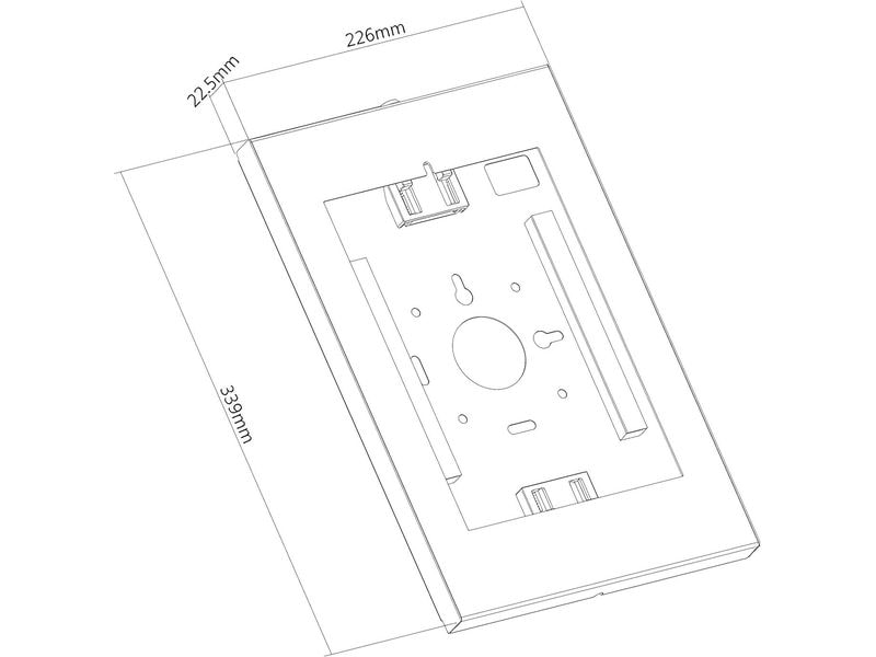 PureMounts Halterung PDS-6001 Abschliessbare und diebstahlsichere Tablet-Halterung