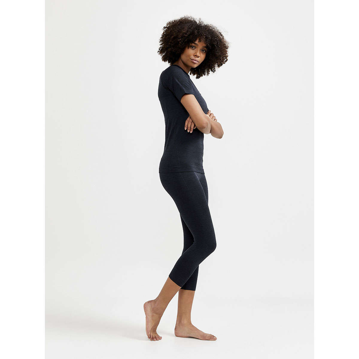 Craft CORE Dry Active Comfort Hardloopshirt Korte Mouwen Zwart Dames