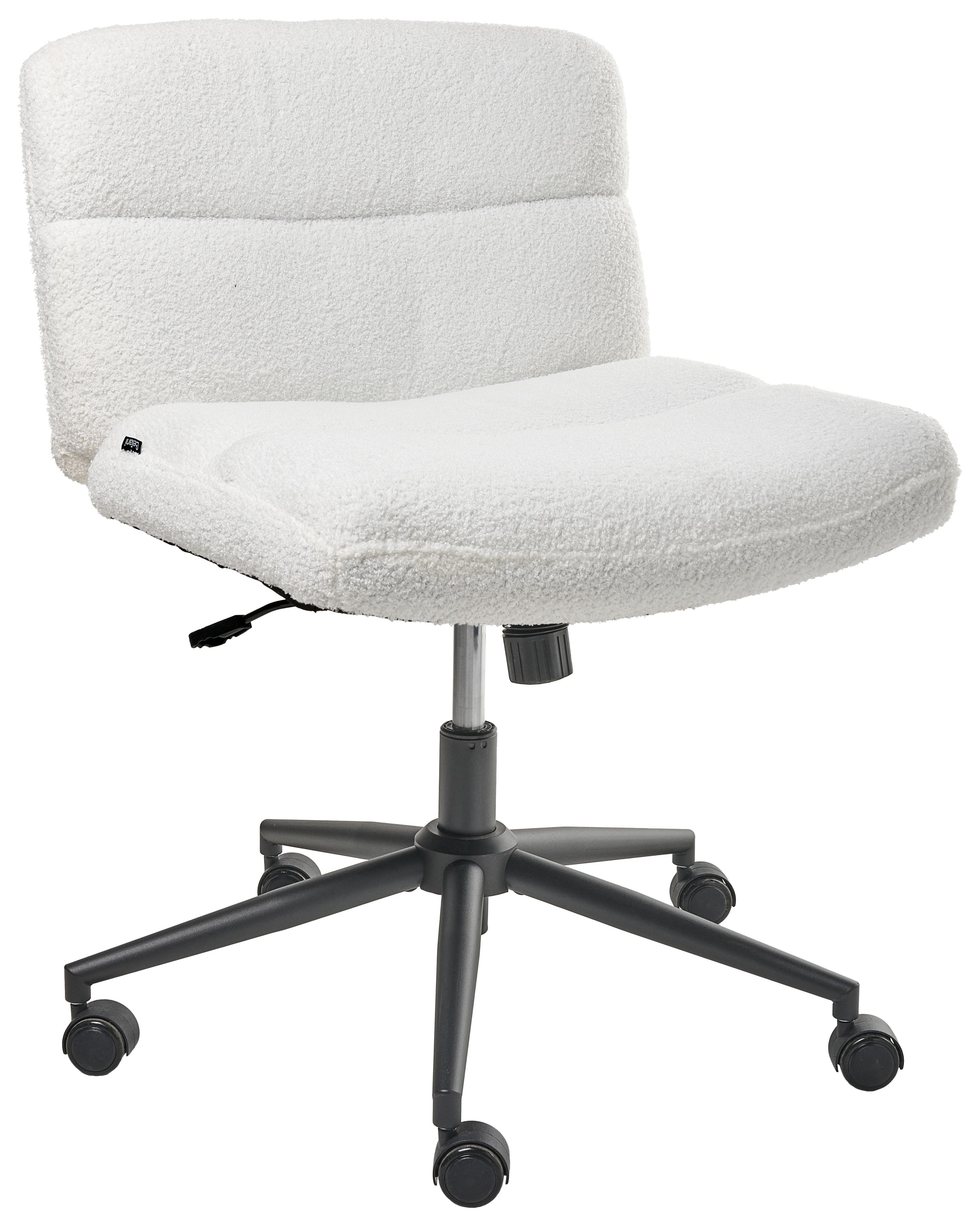 Bureaustoel CATLIN Bouclé Wit