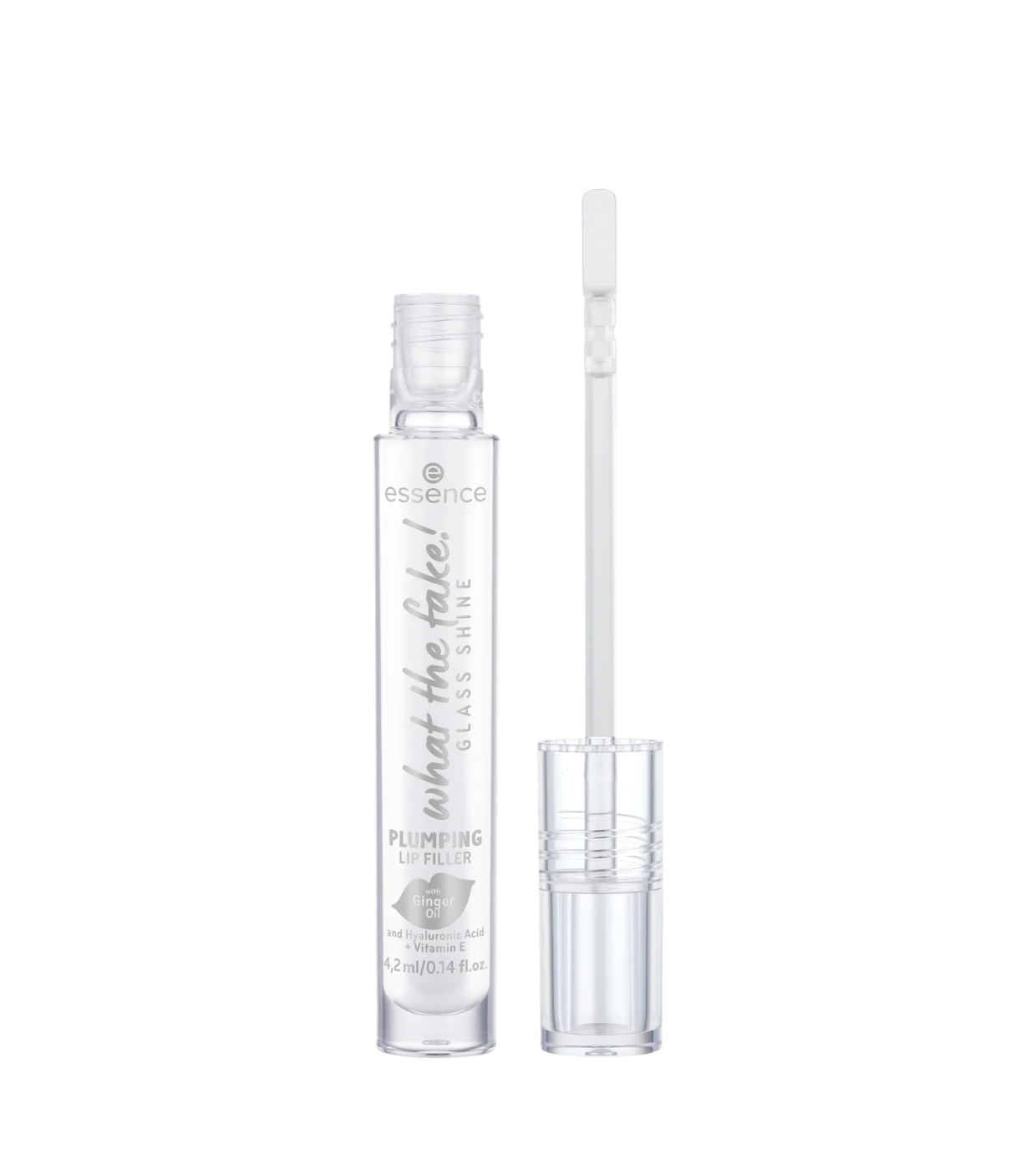 essence - Brilho labial volumizante Glass Shine What The Fake! - 01: Oh So Glassy