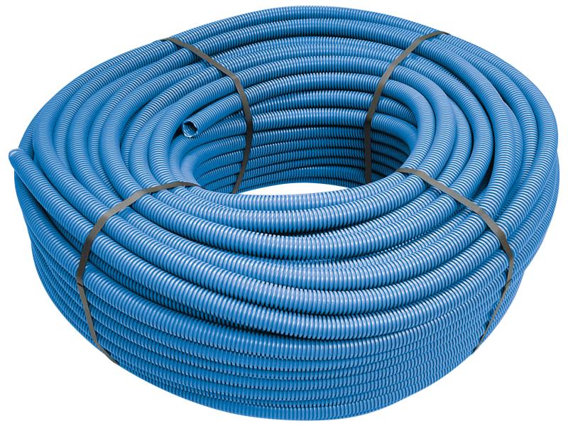 STEFFEN Installationsrohr M25 50 m Blau Installationsrohr, M25