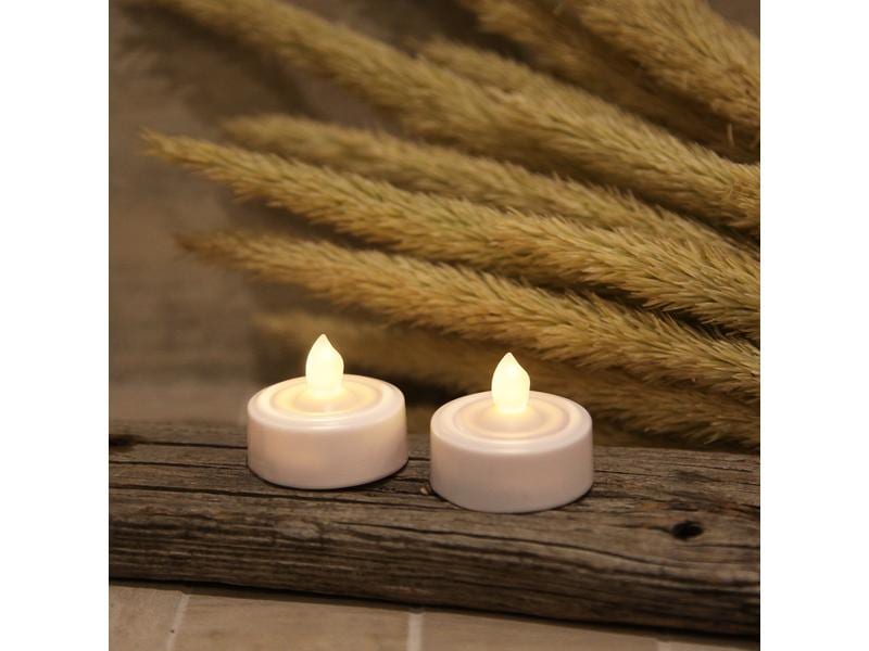 Star Trading LED Teelichter Set Paulo Ø 3.6 x 2.9 cm, Weiss Künstliche Kerzen für Innenbereich mit Timer-Funktion