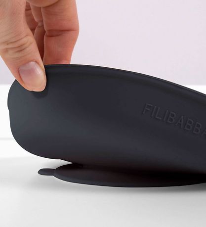 Filibabba Tallerken -Silikone - 2-pak - Stone Grey