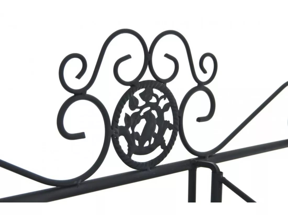 Étagères sur pied - Métal - 94 x 30 x 149cm - Noir - Shine