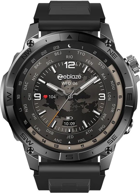 Zeblaze - Stratos 2 Plus - GPS Smart Horloge - 1.43 inch AMOLED Display - Kompas - Barometrische Hoogtemeter - Bluetooth Telefoongesprekken