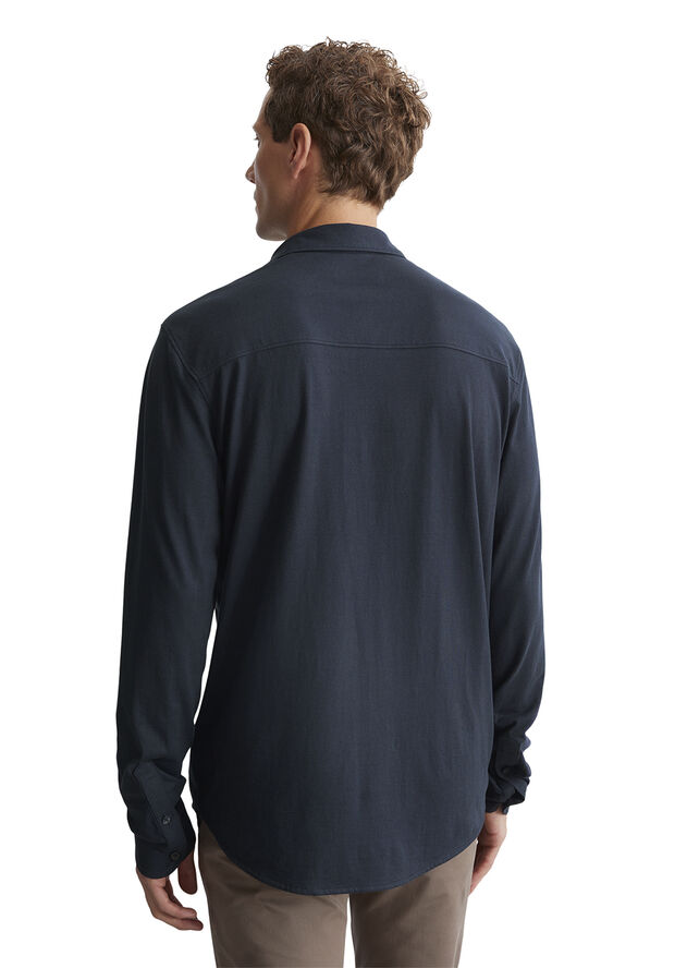 Marc O’Polo Jersey, shirt, MOP embroidery, shir Dark navy