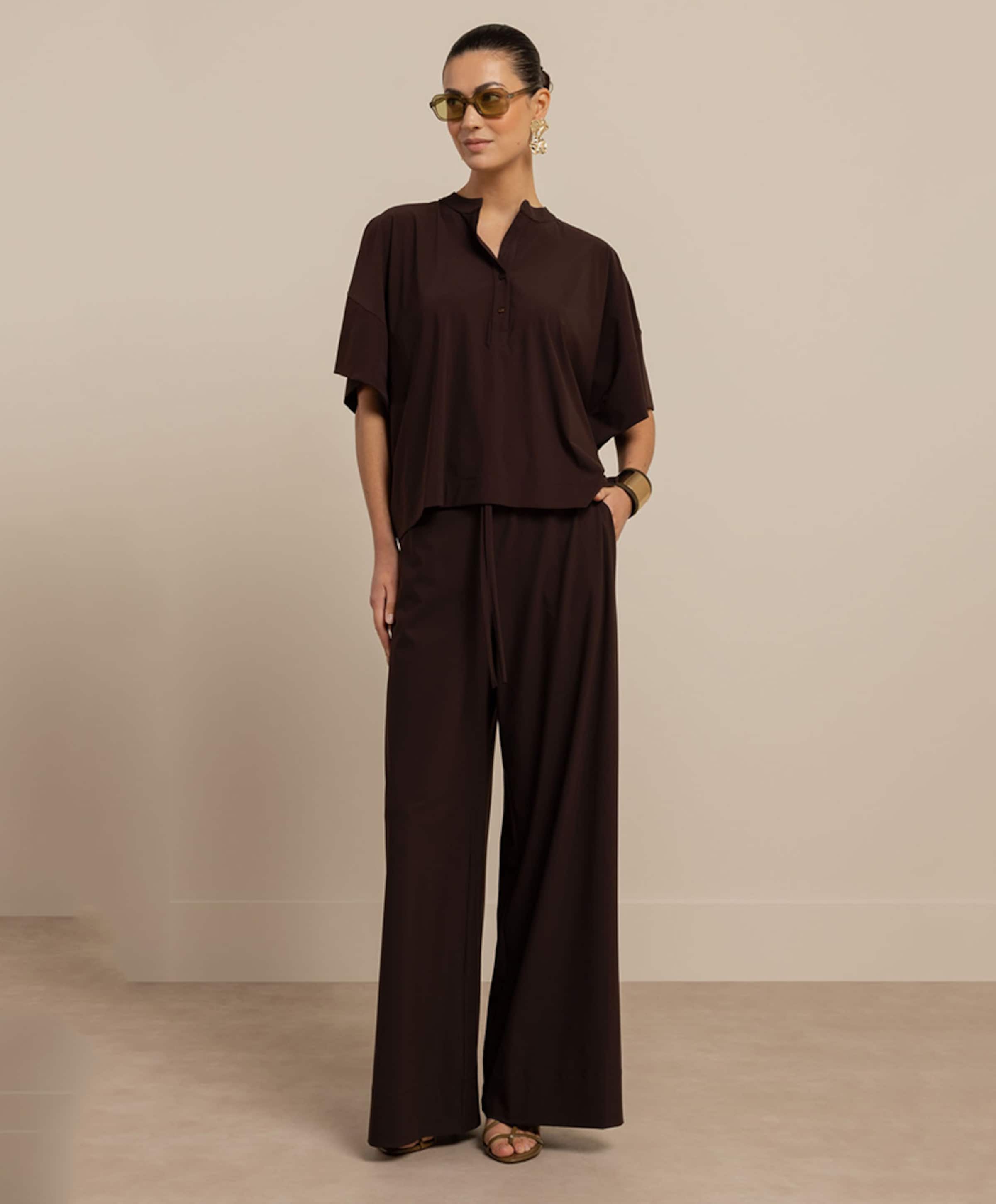 Studio Anneloes Dames blouse bruin