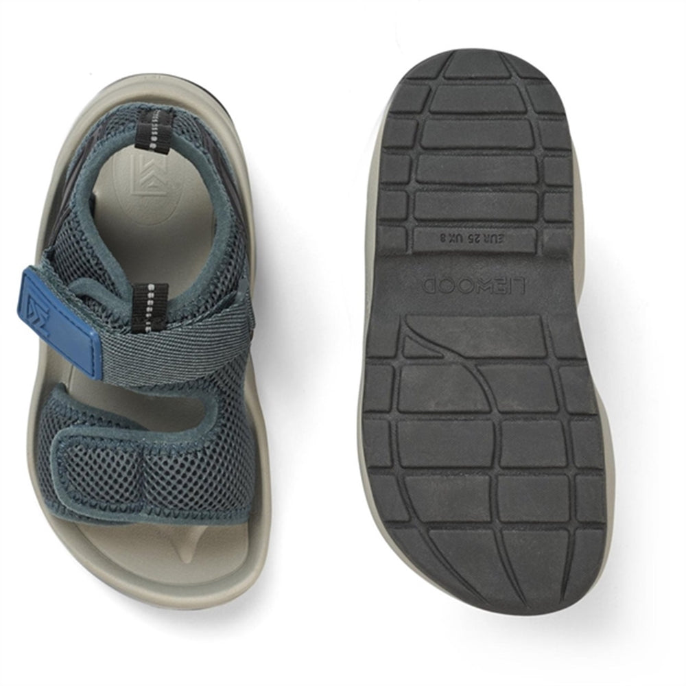 Christi Sandaler Whale Blue Mix - LieWood