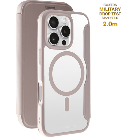 Vivanco iPhone 16 Pro Mag wallet - greige