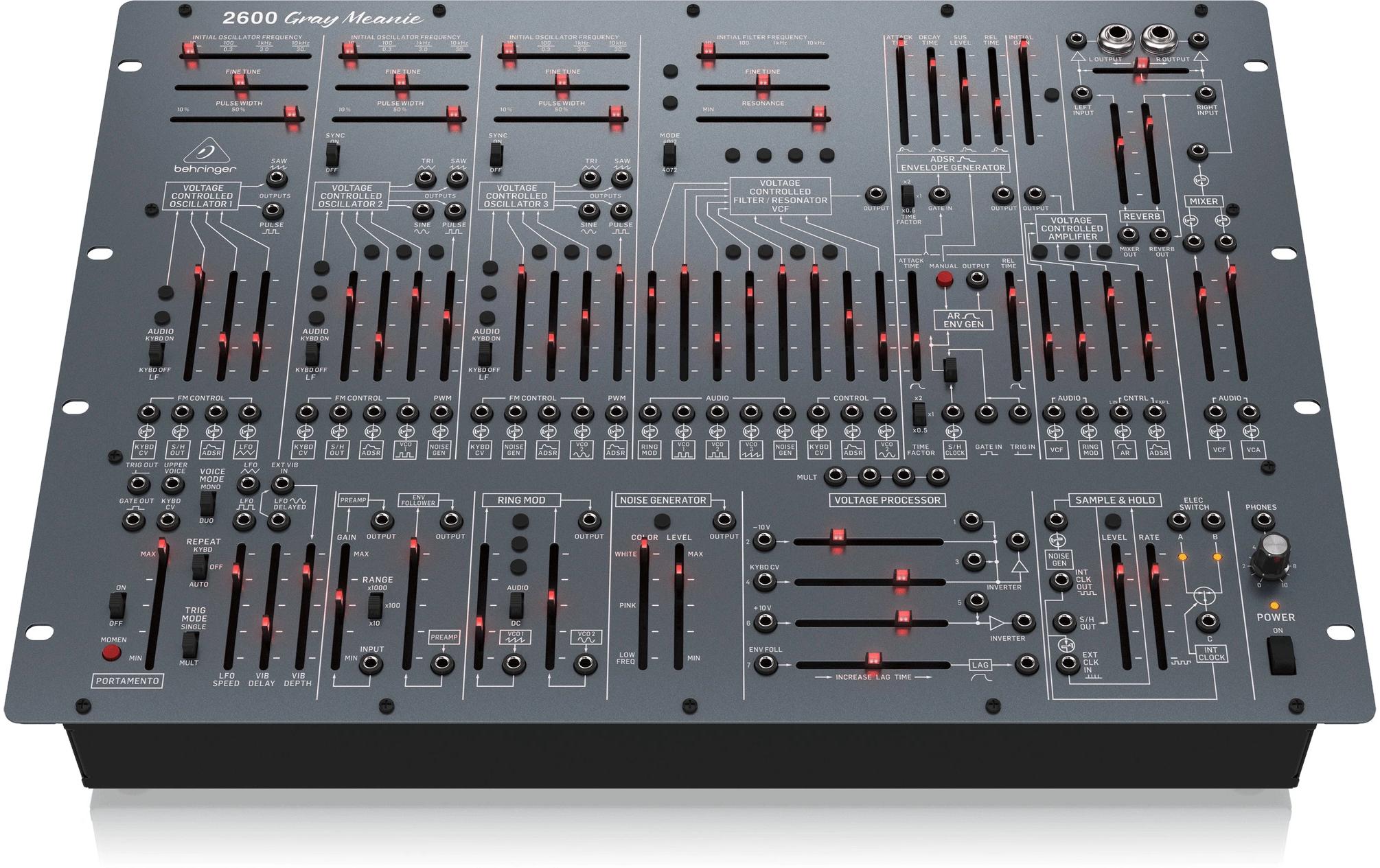 Synthesizer 2600 Gray Meanie<br>Semimodularer Analogsynthesizer mit 3 VCOs