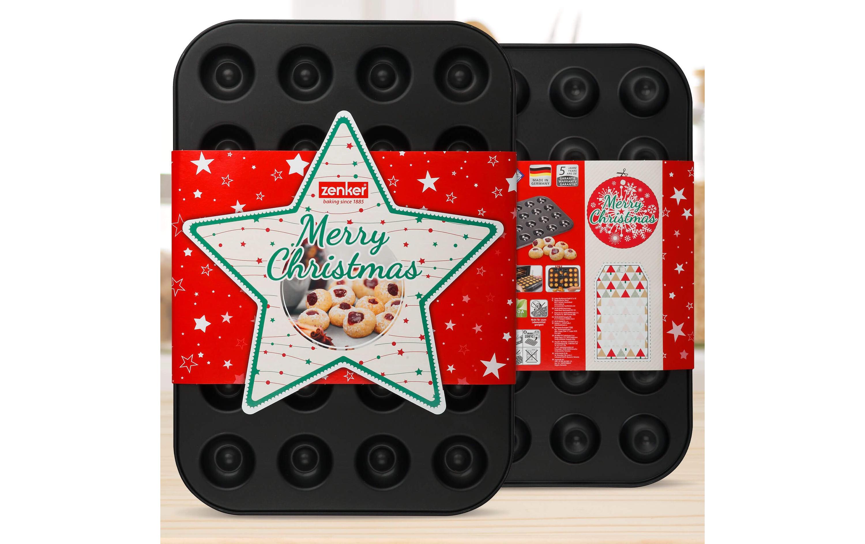 Donut-Backform Sparkling Christmas 24 MuldenHusarenkrapfenblech