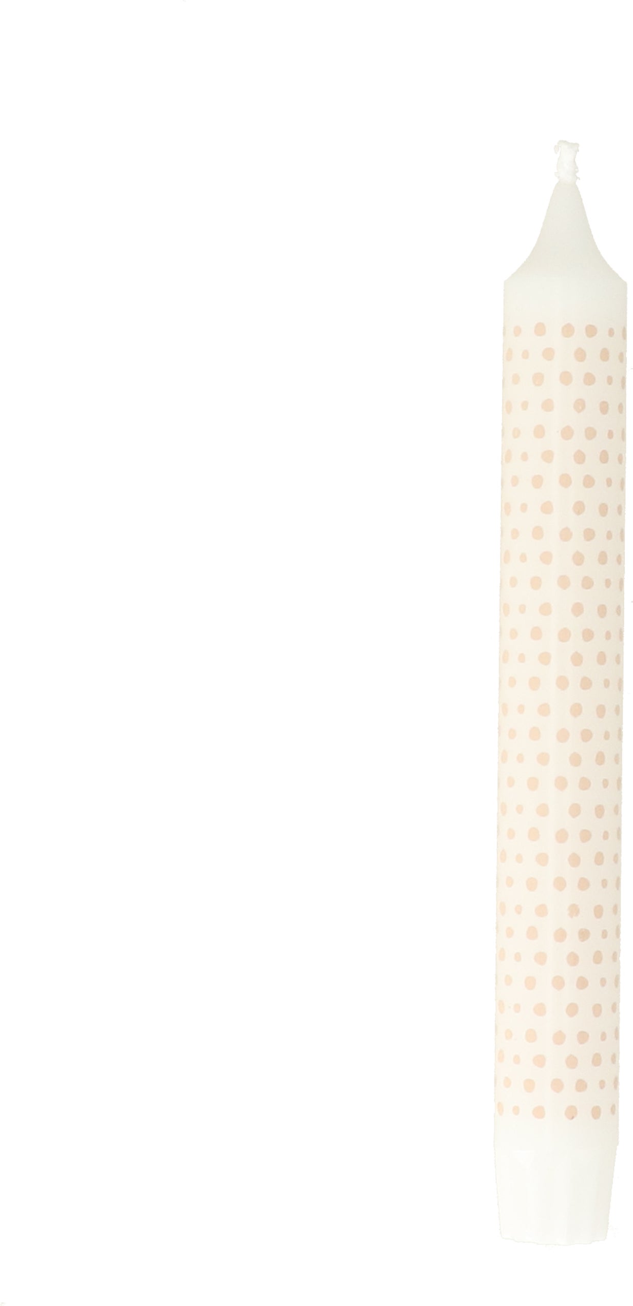 Dinerkaars Dot wit / beige 5 uur D 2,2 H 19 cm