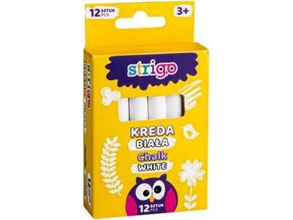 Strigo Hvit kritt 12 stk STRIGO