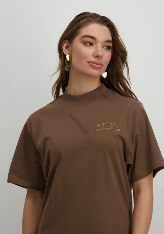 Malelions T-shirt jurk Paradise MD3-SS24-23