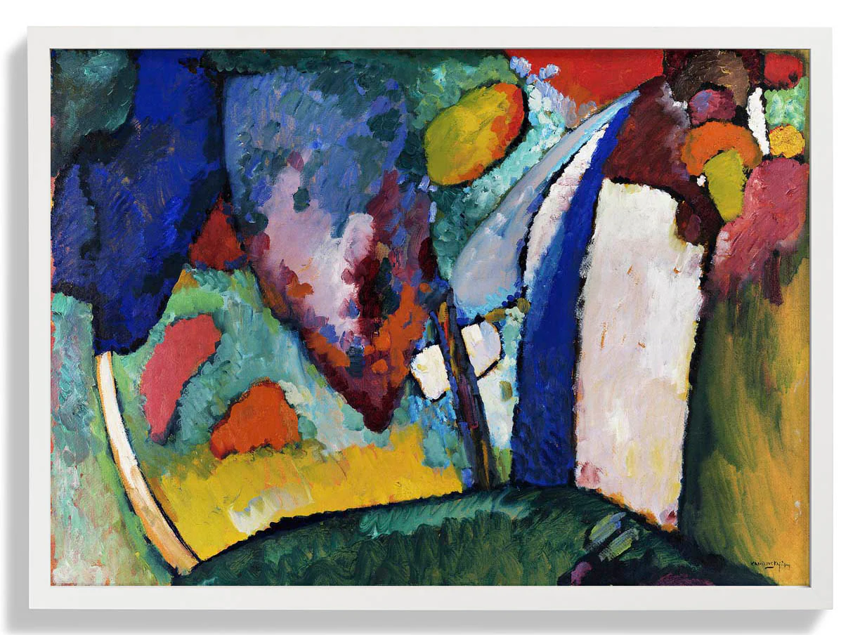 Der Wasserfall von Wassily Kandinsky