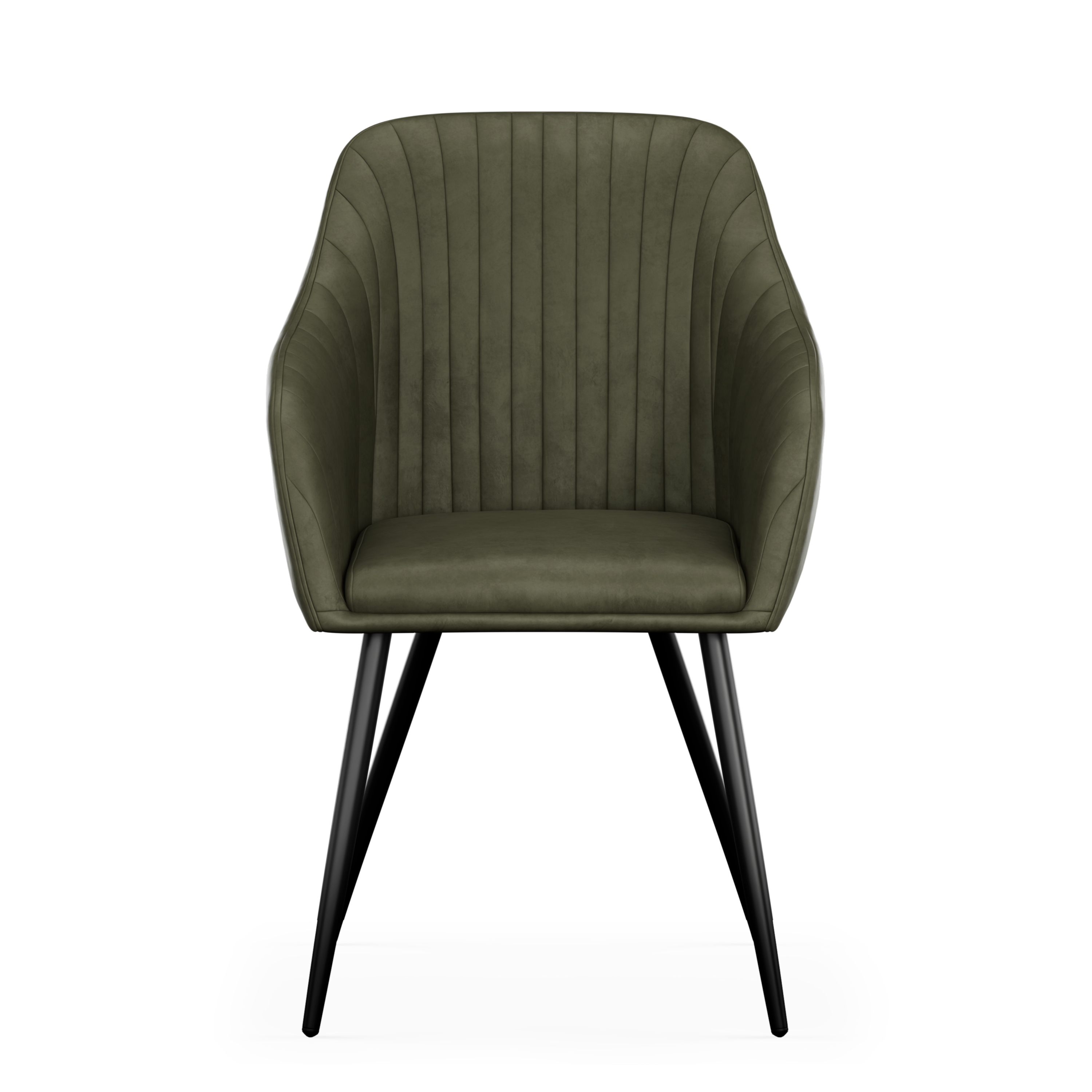 Esszimmerstuhl Samt LEE 2er Set olive