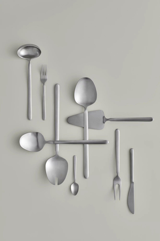 Blomus Stella serveerset bestek champagne
