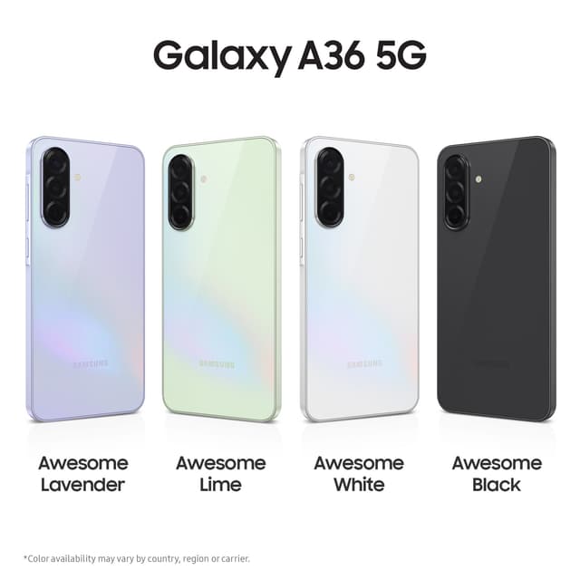 Samsung Galaxy A36 5G smartphone 6/128GB (lavendel)