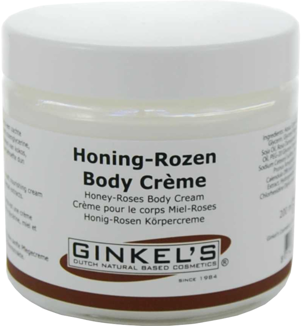 Ginkel’s Bodycreme honing rozen (200 ml)