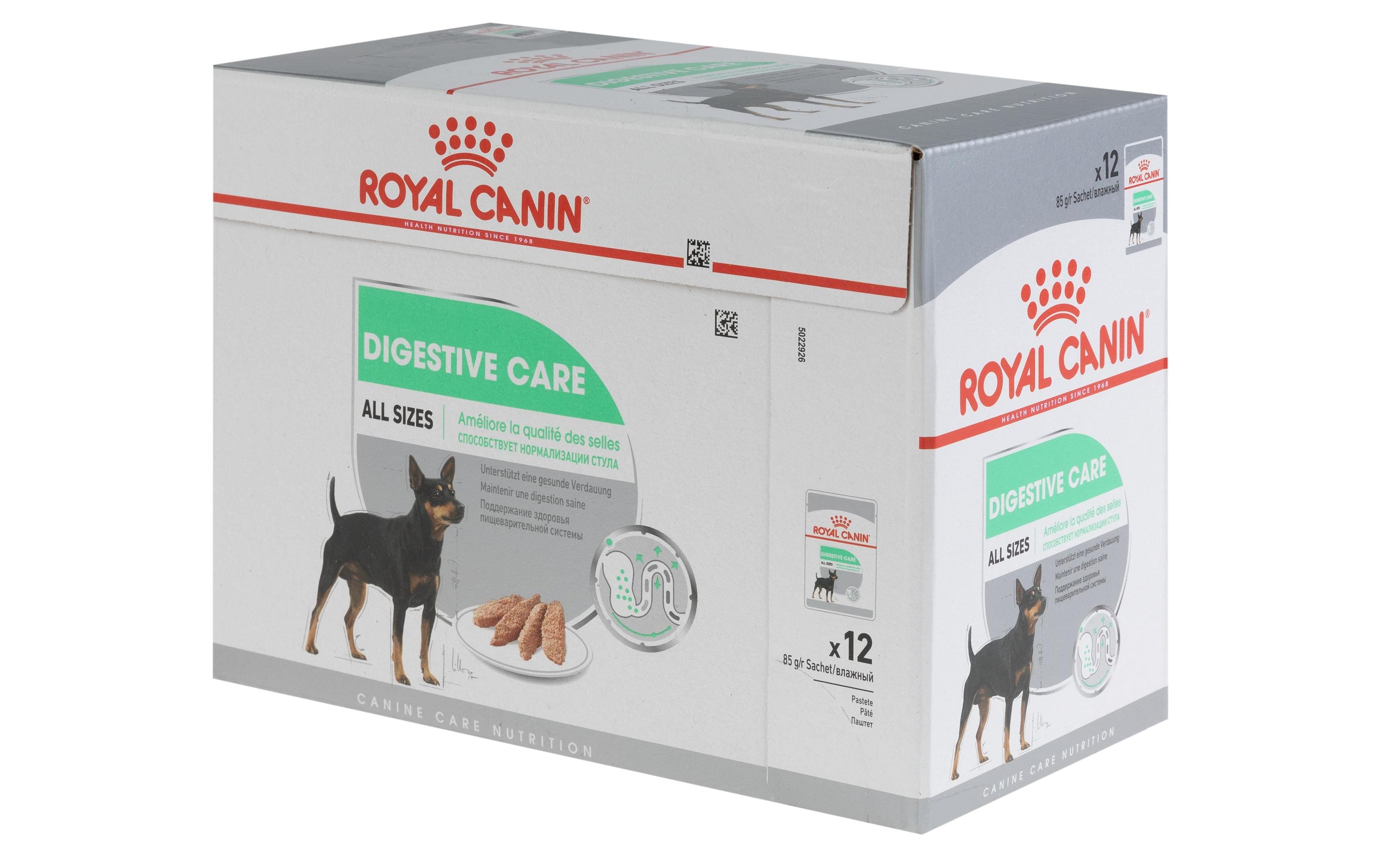 Nassfutter Care Nutrition Digestive Mousse, 12 x 85gAlleinfuttermittel für ausgewachsene Hunde mit empfindlicher Verdauung