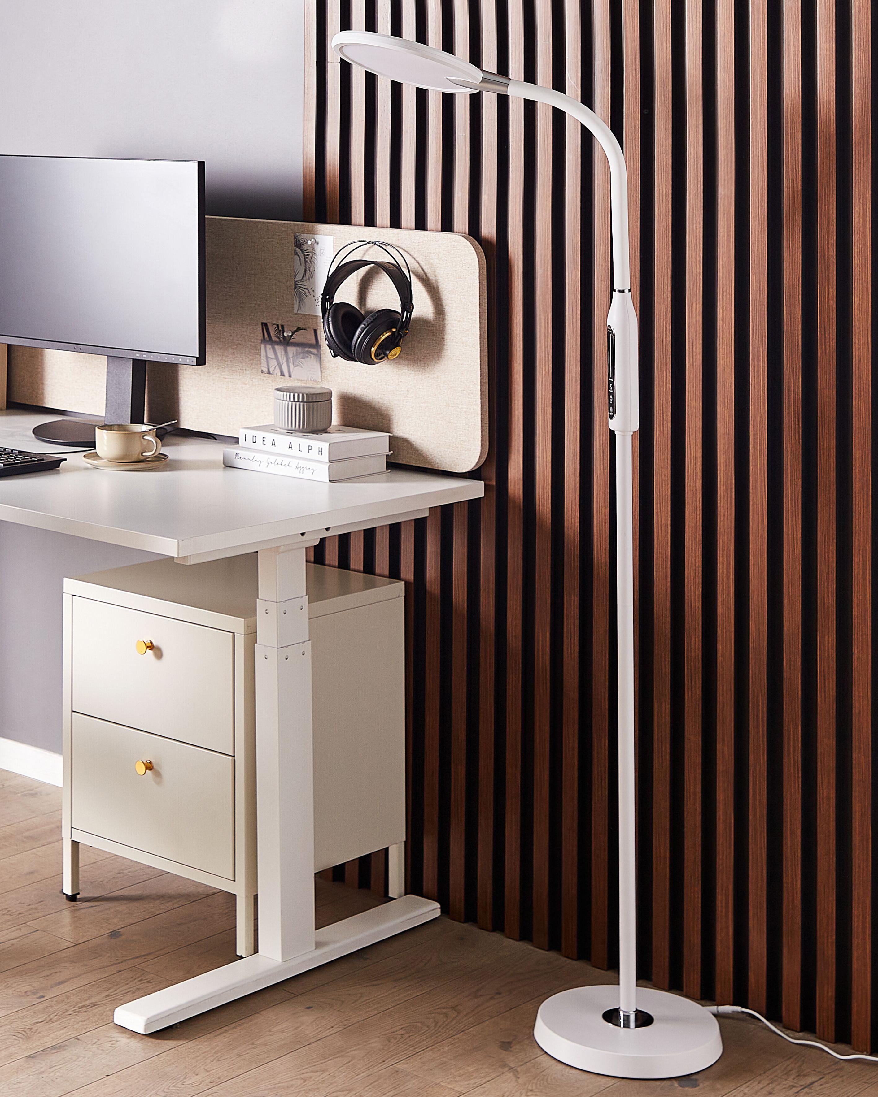 LED staande lamp CASSIOPEIA met dimmer Metaal Wit