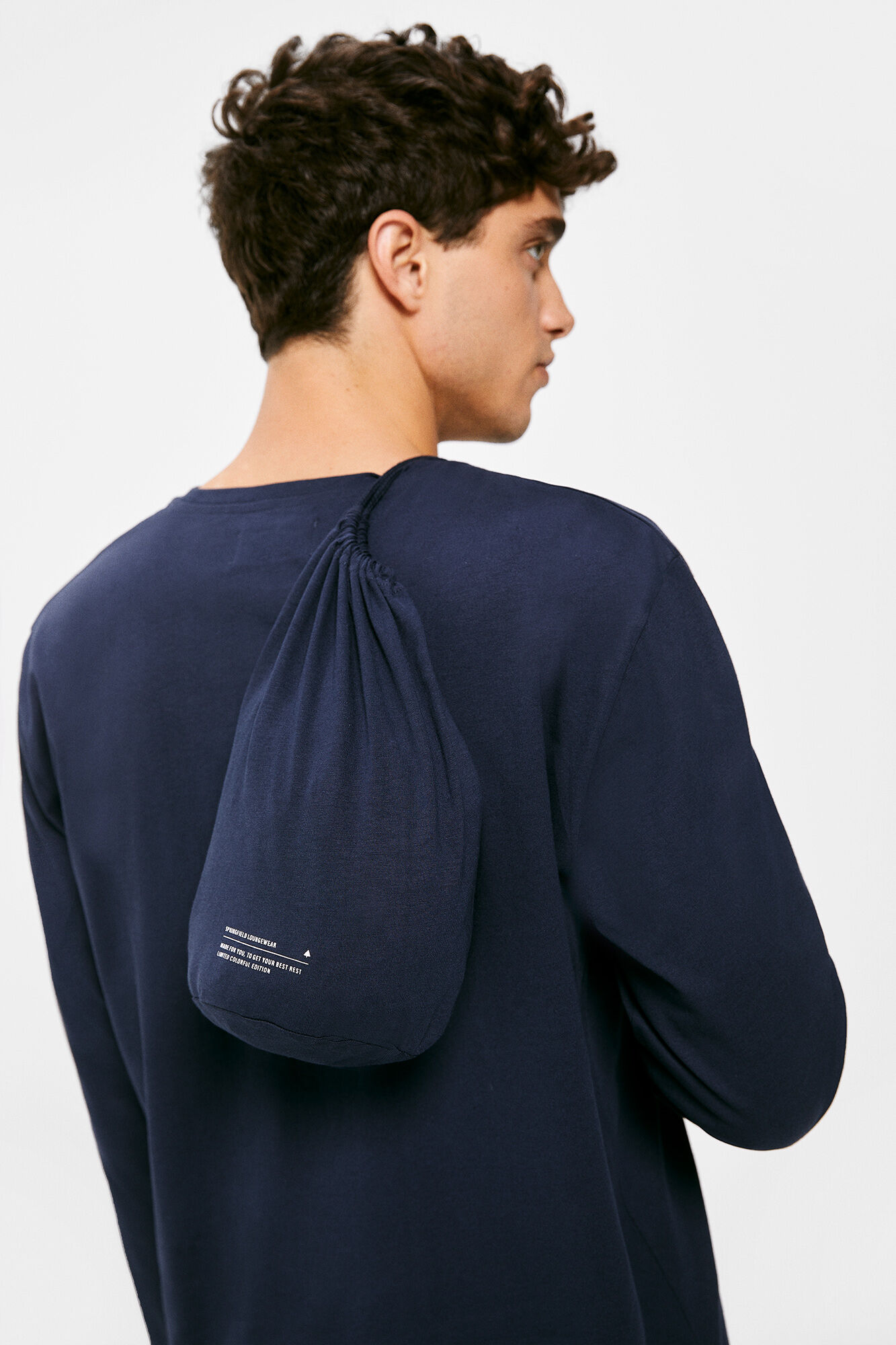 Pijama monocromático extra confortável - azul escuro