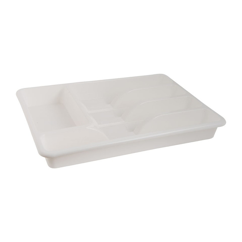 Bestekbak wit - 29x39x4 cm