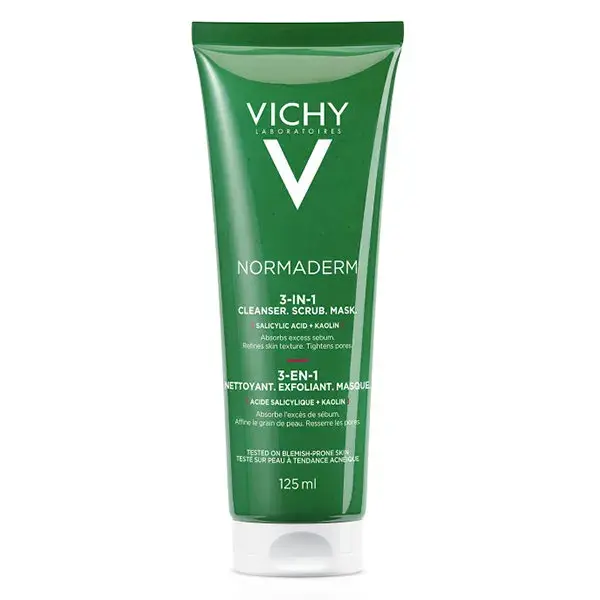 Vichy Normaderm 3 en 1 Exfoliant Nettoyant Masque 125ml