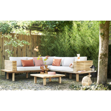 Schutting bamboe hout naturel 180 x 180 cm
