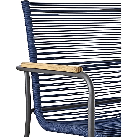 Mood Classic Rope havestol antracit/blå