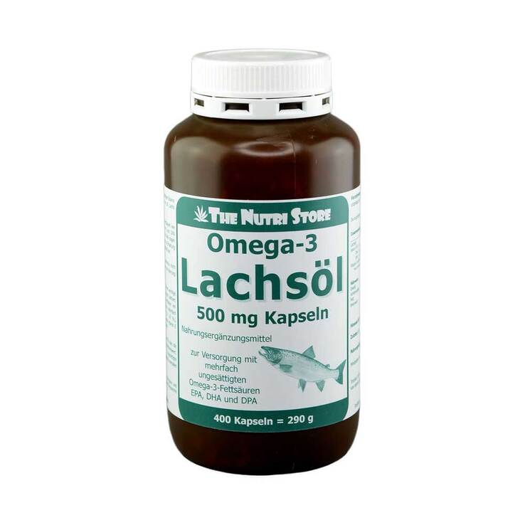 Omega 3 Lachsöl Kapseln, 400 St