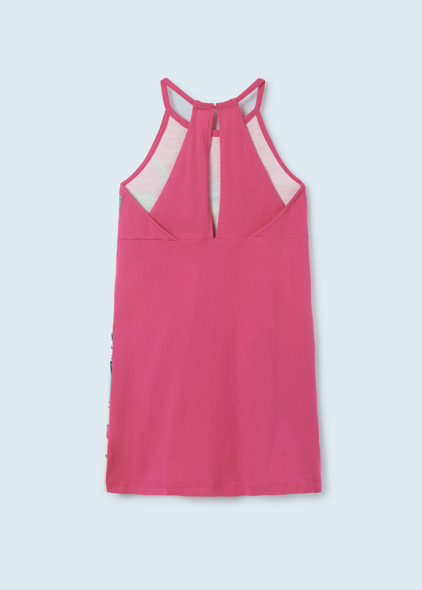 Vestido de algodão estampado para meninas