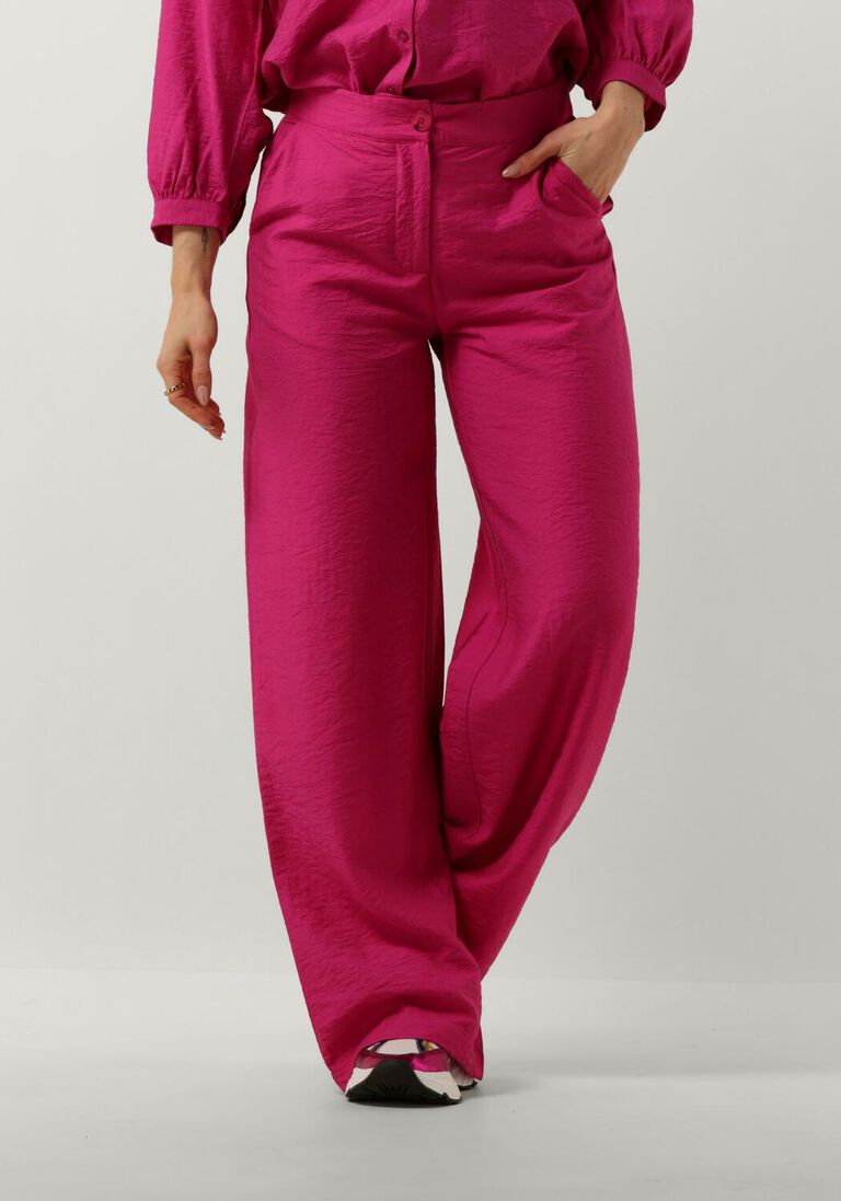 POM AMSTERDAM roze pom amsterdam wijde broek fuchsia pants