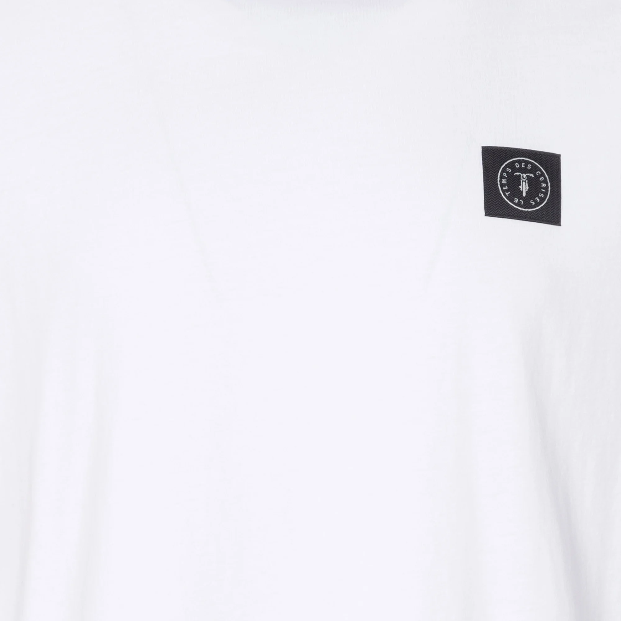 Tee-shirt col rond regular-fit en coton | Blanc