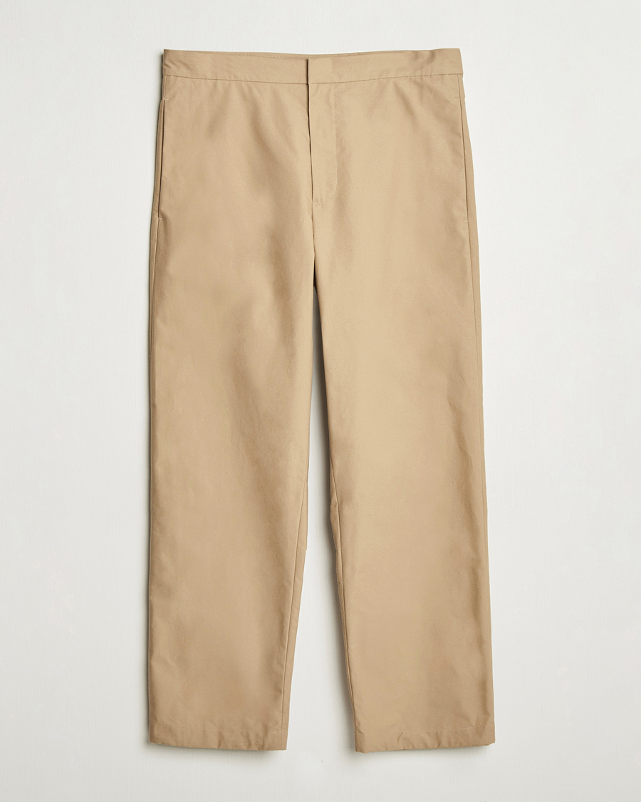 Jil Sander Organic Cotton Trousers Khaki