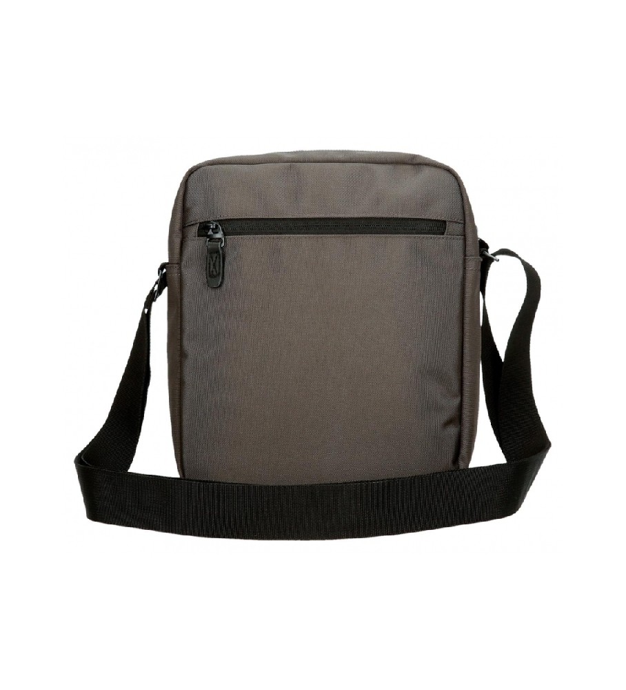 Bolsa de ombro grande Pepe Jeans Iron com suporte para tablet, cinza