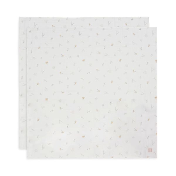 Jollein Multidoek Hydrofiel Large Lovely Birds 115 x 115 cm - 2 Pack
