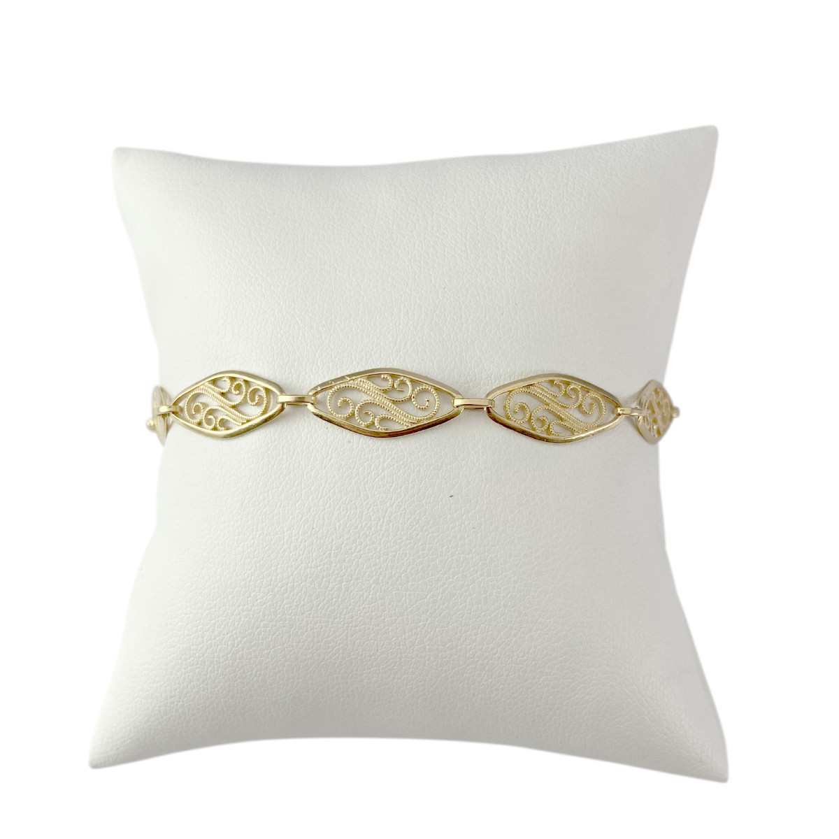 Bracelet d'occasion or 750 jaune 19 cm