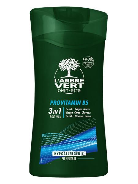 L'ARBRE VERT Öko Duschcreme Mann 3-in-1 deutsch/französisch Fl 250 ml