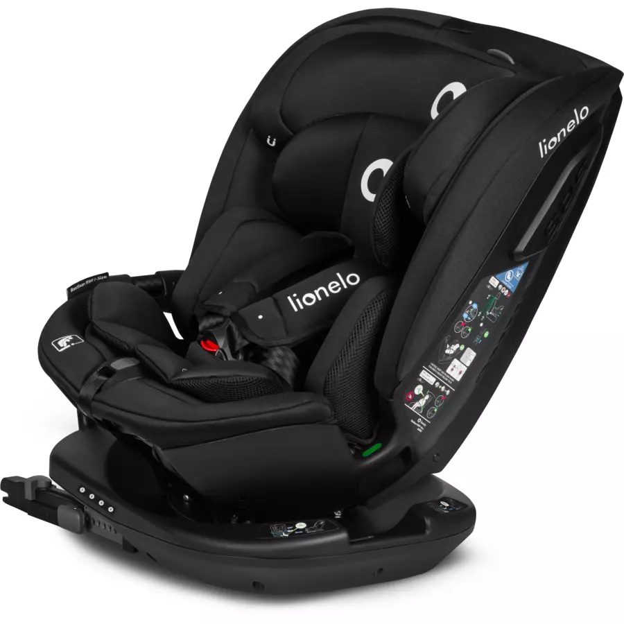 lionelo Reboarder Bastiaan RWF i-Size Black Carbon
