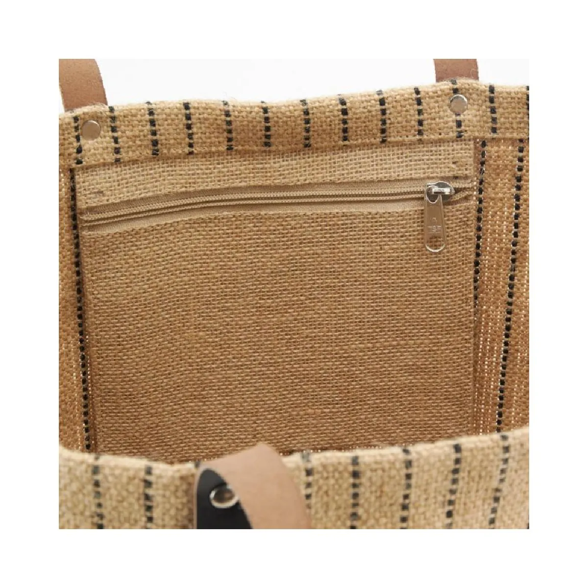 Sac à mains Aubry Gaspard - Jute à rayures