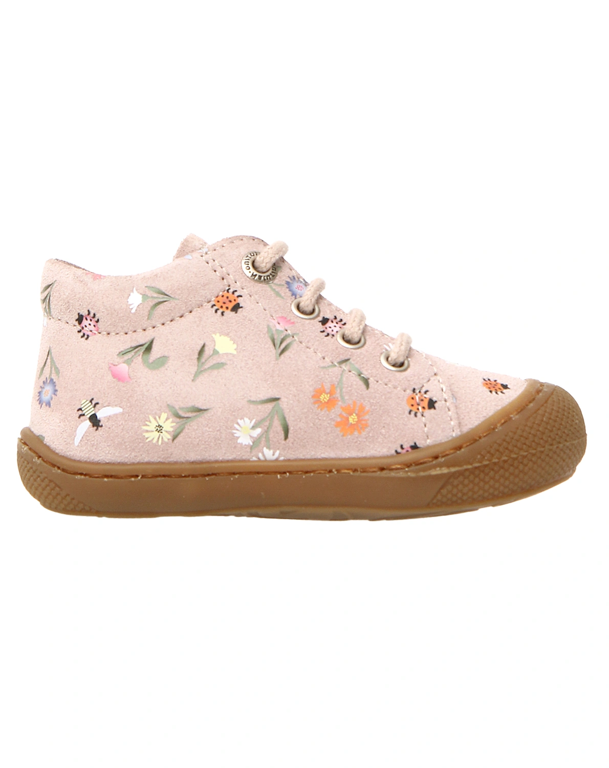 Schnür-Lauflernschuhe BLUMENWIESE in rosa