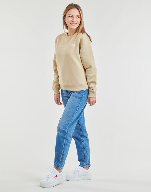 Tommy Hilfiger - MDRN REG CORP LOGO C-NK SWTSHRT - Beige