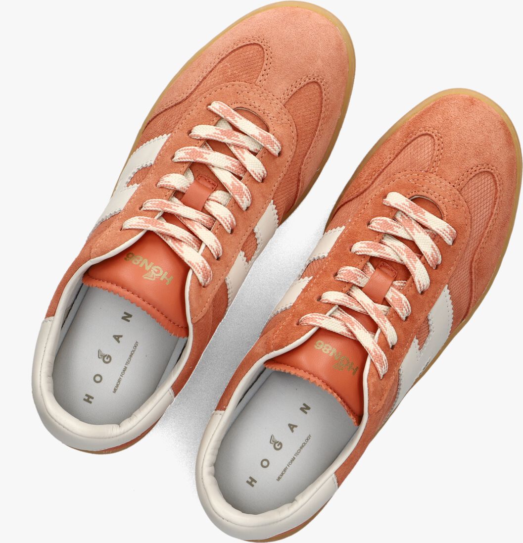 oranje hogan lage sneakers cool allacciato h