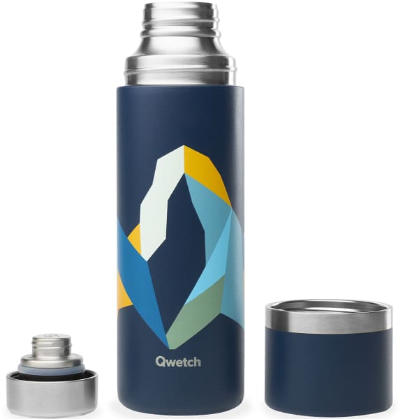 Bouteille isotherme QWETCH STAINLESS STEEL INSULATED THERMO ALTITUDE 750ML MARINE BLUE