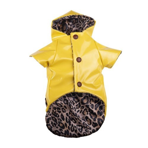 Capa de chuva Lupe para cães, amarela