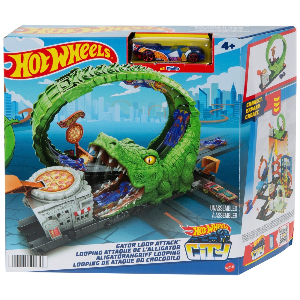 Hot Wheels City Gator Loop Attack Spielset