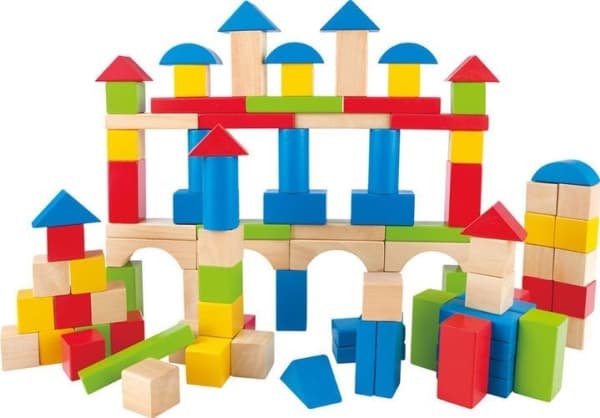Hape HAPE mediniai blokeliai Build Up and Away, E0427